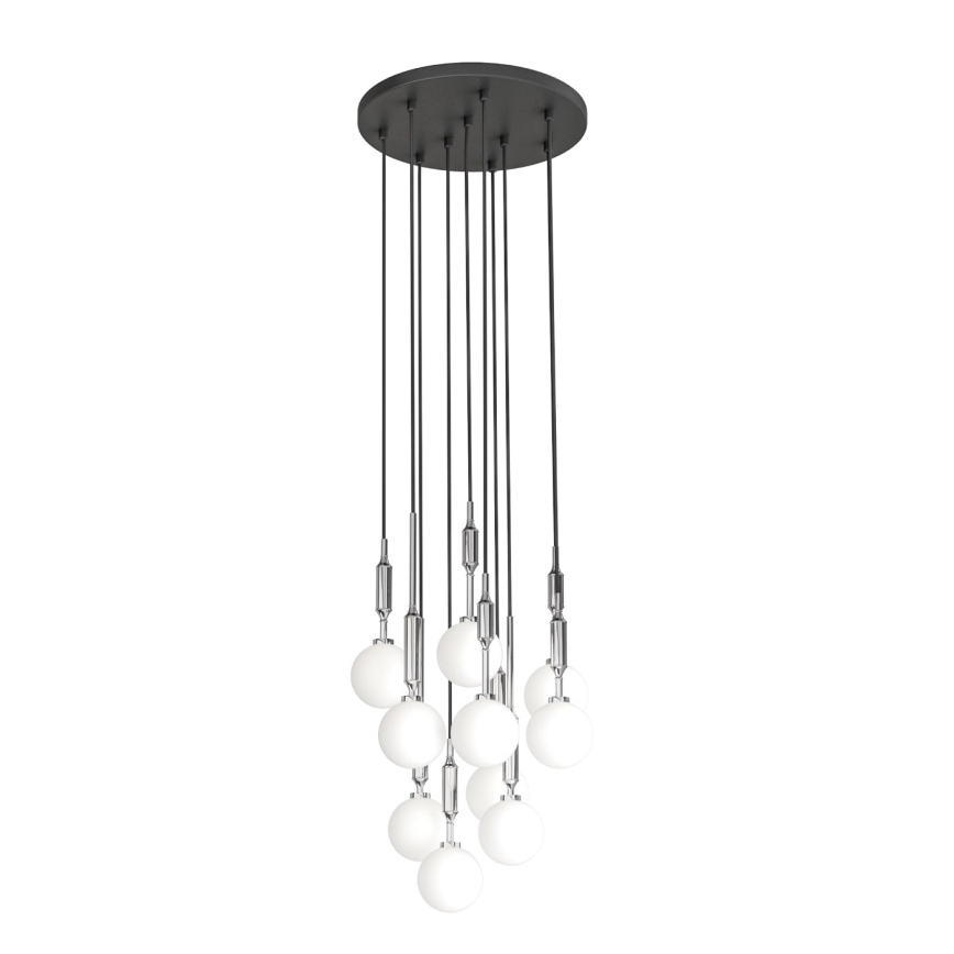 Open Design OR85358 - Lustra uz troses ERO 10xG9/8W/230V spīdīgs hroms