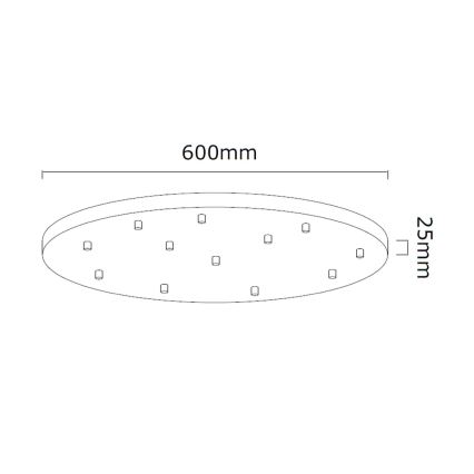 Open Design OR85389 - Griestu lustra uz troses ERO 12xG9/8W/230V pulēts hroms