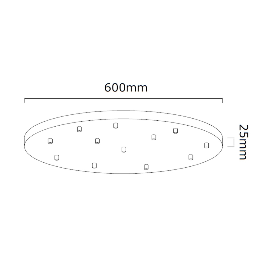 Open Design OR85389 - Griestu lustra uz troses ERO 12xG9/8W/230V pulēts hroms