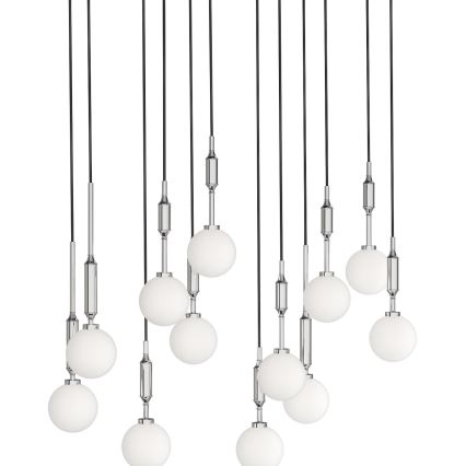 Open Design OR85440 - Lustra uz kabeļa ERO 12xG9/8W/230V pulēts hroms