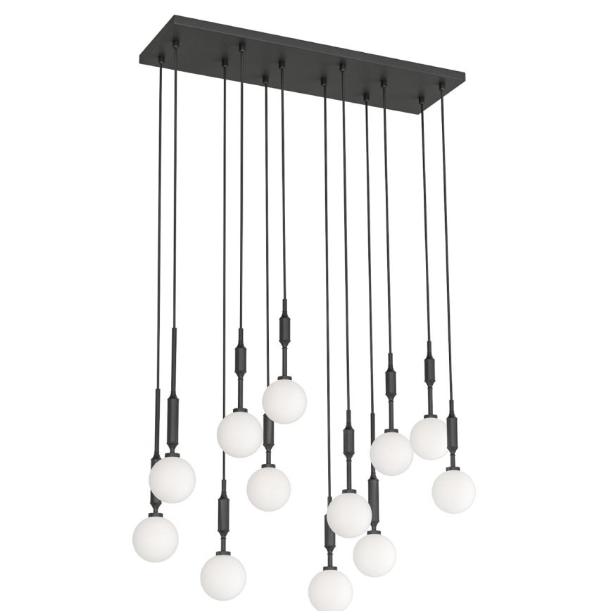 Open Design OR85464 - Lustra uz troses ERO 12xG9/8W/230V melna