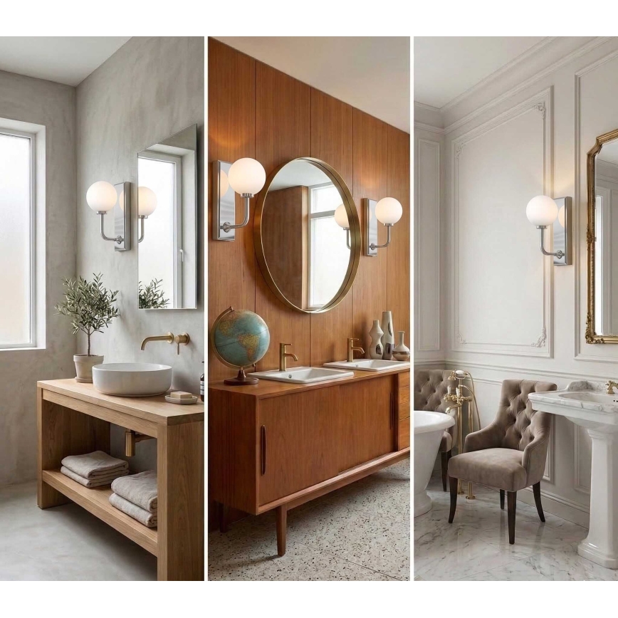 Open Design OR85594 - Vannas istabas sienas lampa ERO 1xG9/9W/230V IP44 spīdīgs hroms