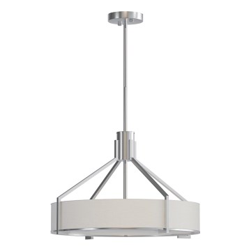 Open Design OR85624 - DORETTO lustra ar stieni, 4×E27/15W/230V, Ø 50 cm, matēts hroms/balta