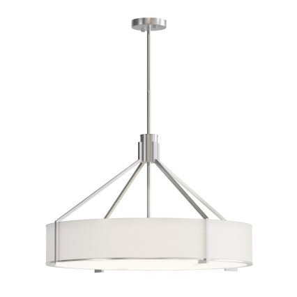 Open Design OR85655 - lustra uz stieņa DORETTO 6xE27/15W/230V Ø 70 cm matēts hroms/balts