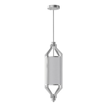 Open Design OR85853 - Griestu lampa uz stieņa ZUNDO 1xE27/15W/230V matēts hroms/balts