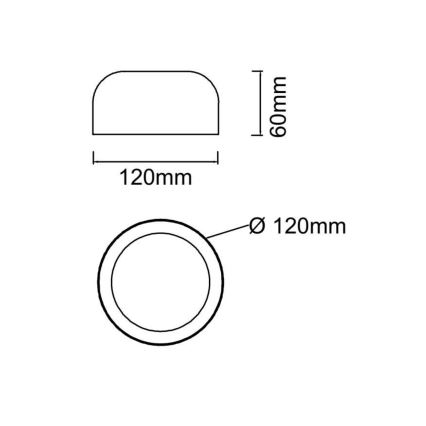 Open Design OR85884 - LED griestu gaismeklis CEDRONE LED/8W/230V 3000/4500/6500K Ø 12 cm balts