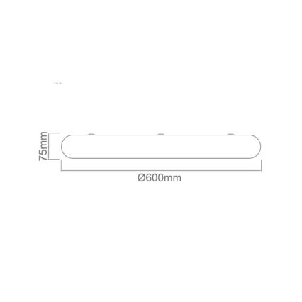 Open Design OR86195 - LED griestu lampa PIATTO LED/55W/230V 3000/4500/6500K Ø 60 cm krēmkrāsā