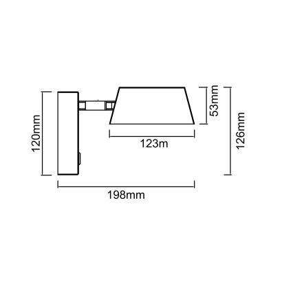 Open Design OR86546 - LED sienas lampa TIMO LED/6W/230V 3000/4500/6500K bēša