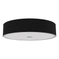 Open Design OR86560 - Griestu gaismeklis ZALINDRO 4xE27/15W/230V Ø 54,5 cm melna/spīdīgs hroms