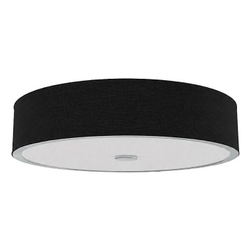 Open Design OR86560 - Griestu gaismeklis ZALINDRO 4xE27/15W/230V Ø 54,5 cm melna/spīdīgs hroms