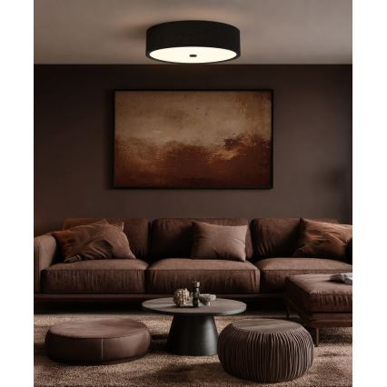 Open Design OR86584 - Griestu gaismeklis ZALINDRO 4xE27/15W/230V Ø 54,5 cm melns