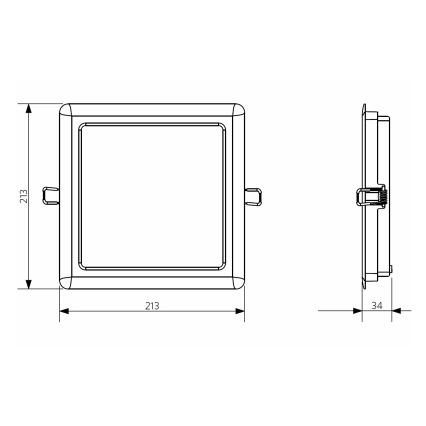 Opple 26666 - LED Vannas istabas iegremdējams gaismeklis LED/24W/230V 3000K IP44