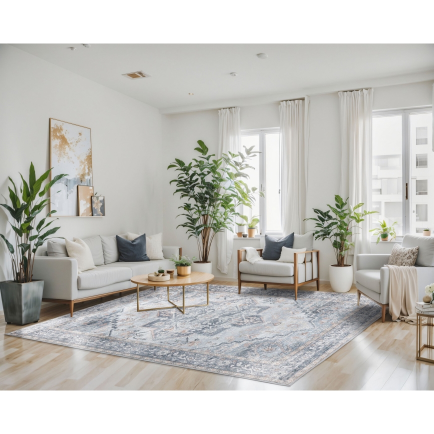 Orientālais paklājs DOVE-VINTAGE, 120 x 170 cm, 2600 g/m², pelēks