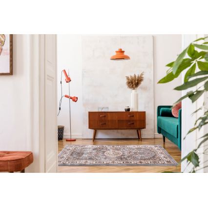 Orientālais paklājs DUBAI 80x150 cm 2300 g/m2 pelēks