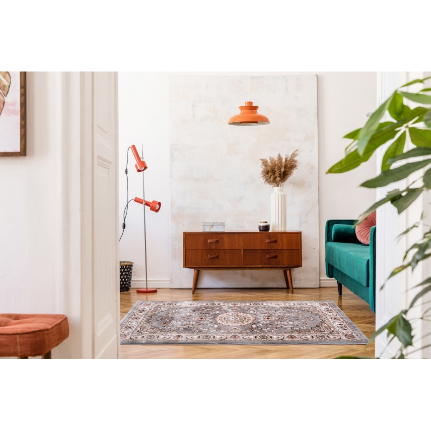 Orientālais paklājs DUBAI 80x150 cm 2300 g/m2 pelēks