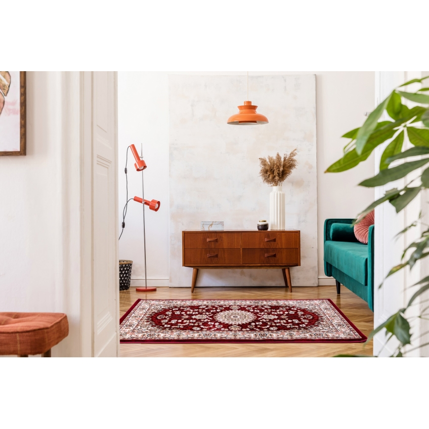 Orientālais paklājs DUBAI 80x150 cm 2300 g/m2 sarkans