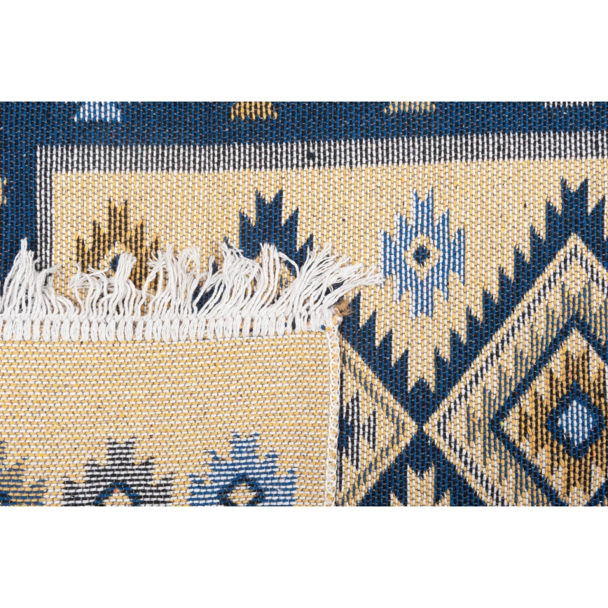 Orientālais paklājs KILIM 80x150 cm zils