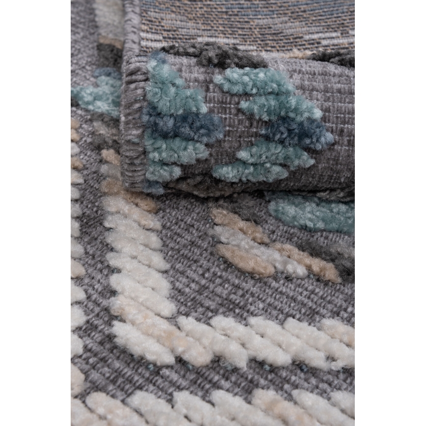 Orientālais paklājs NEPAL 160x230 cm zils/pelēks