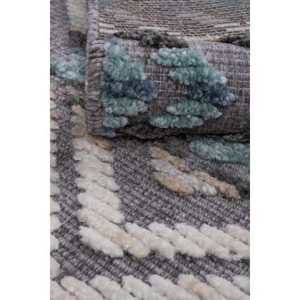 Orientālais paklājs NEPAL 200x280 cm zils/pelēks/krēmkrāsas