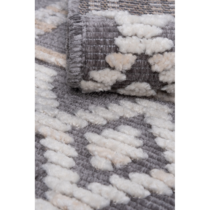 Orientālais paklājs NEPAL 80x153 cm pelēks