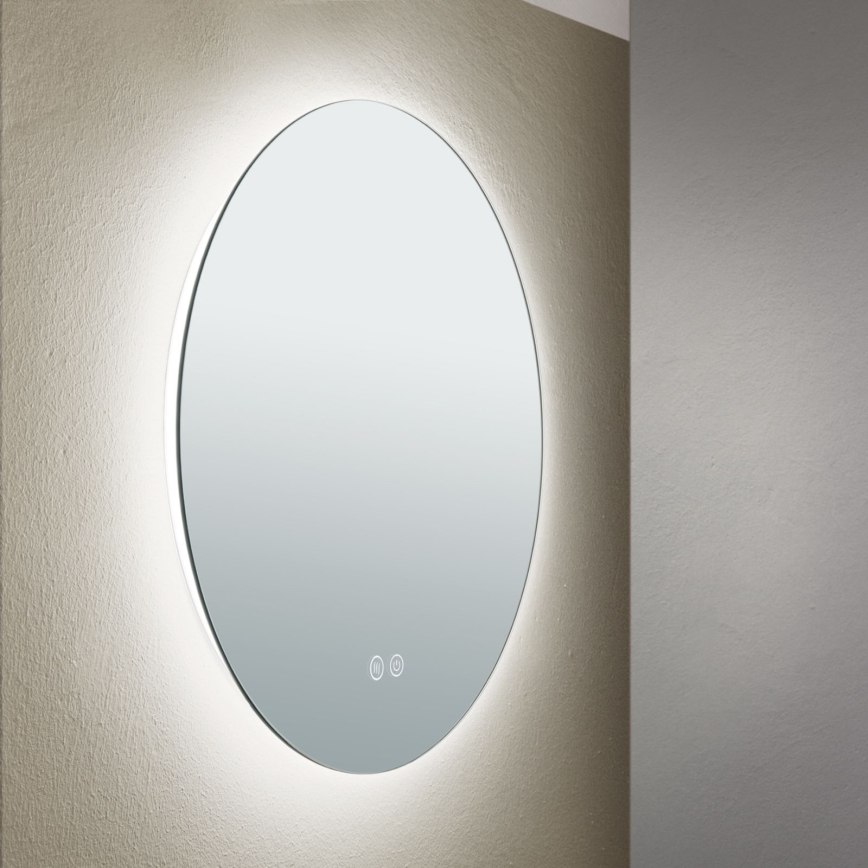 LED Vannas istabas sienas spogulis ar fona apgaismojumu FOCUS LED/18W/230V 3000/4200/6000K d. 45 cm IP44