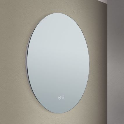 LED Vannas istabas sienas spogulis ar fona apgaismojumu FOCUS LED/18W/230V 3000/4200/6000K d. 45 cm IP44