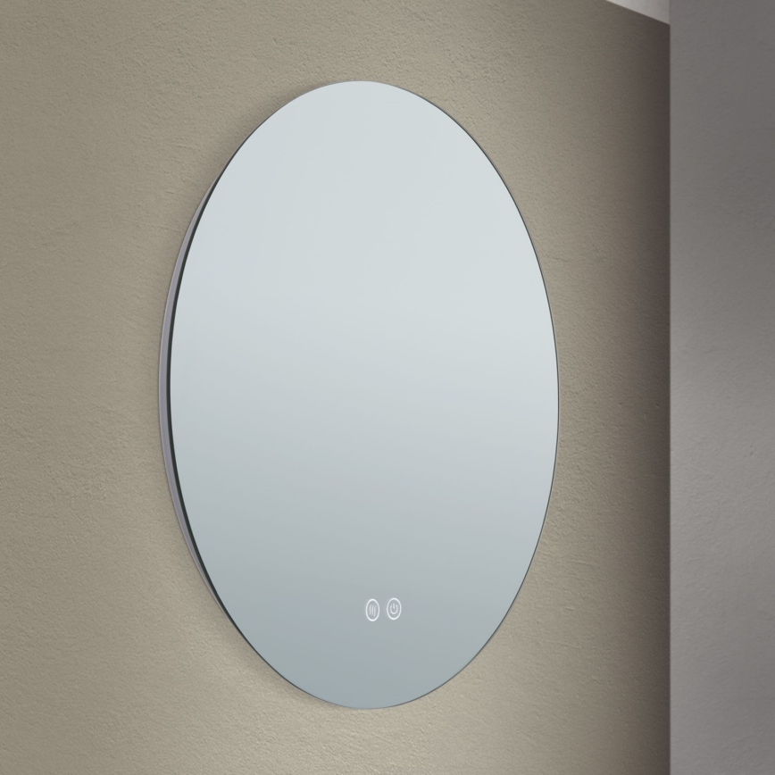 LED Vannas istabas sienas spogulis ar fona apgaismojumu FOCUS LED/18W/230V 3000/4200/6000K d. 45 cm IP44