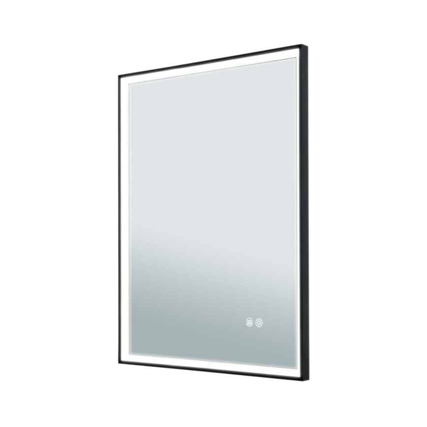 LED vannas istabas sienas spogulis ar apgaismojumu un apsildes funkciju FRAME LED/48W/230V 3000/4000/6000K 60x45 cm IP44