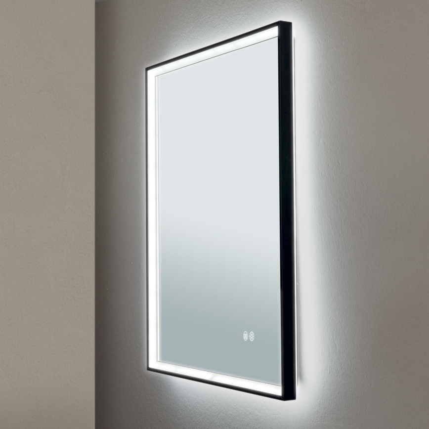 LED Vannas istabas apsildāms sienas spogulis ar fona apgaismojumu FRAME LED/48W/230V 3000/4000/6000K 60x45 cm IP44