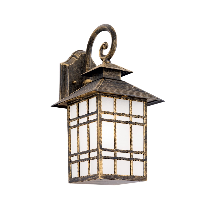 Āra sienas lampa KIKO 1xE27/11W/230V IP44 bronza/patina