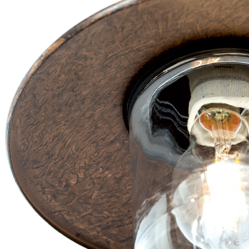 Āra sienas lampa LEONIE 1xE27/60W/230V IP44 bronza