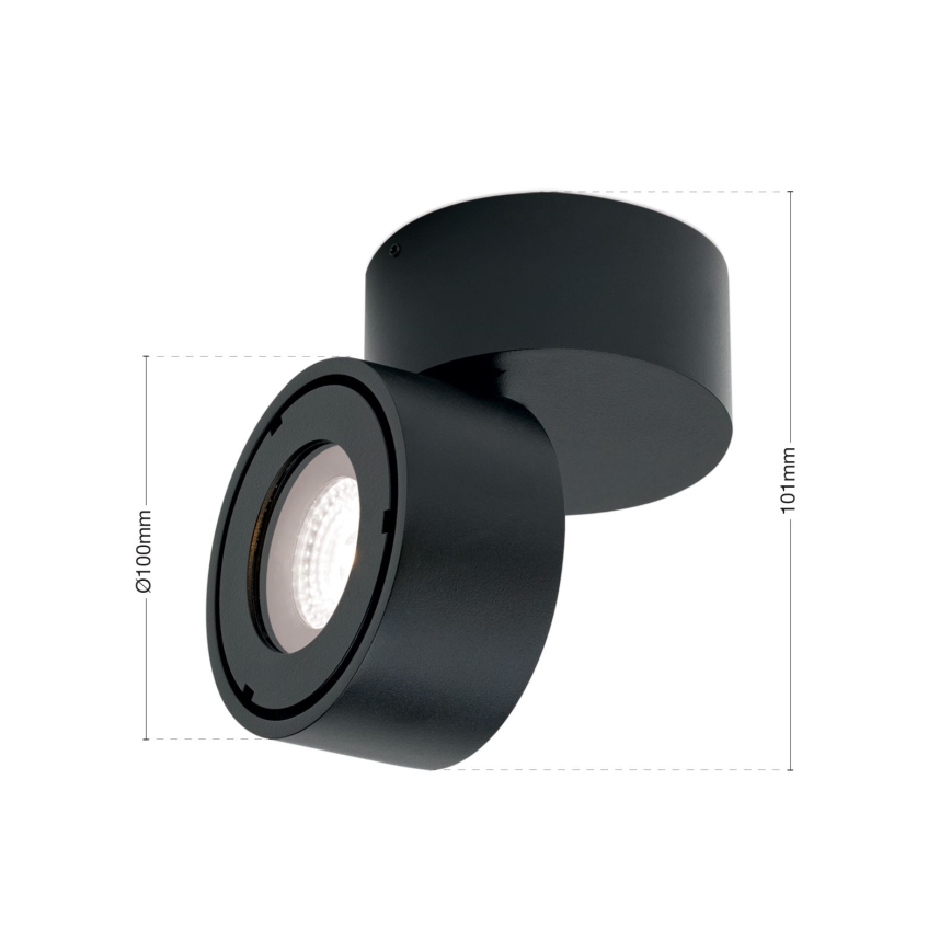 LED Aptumšojama vannas istaba Starmetis HARVEY LED/15W/230V IP65 melna