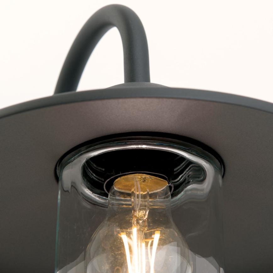 Āra sienas lampa EDWARD 1xE27/60W/230V IP44 melna