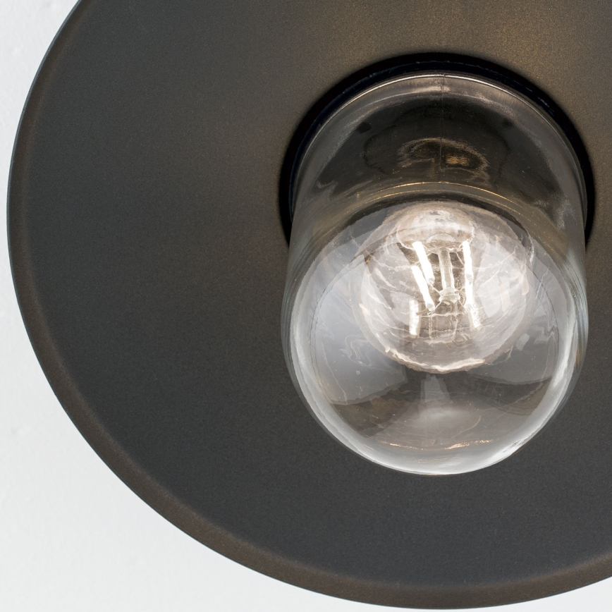 Āra virsmas gaismeklis EDWARD 1xE27/60W/230V IP44 antracīts