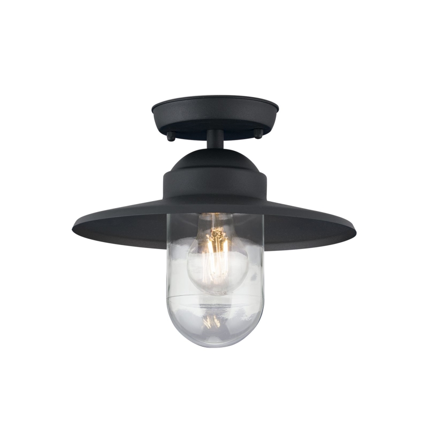 Pieliekama āra lustra EDWARD 1xE27/60W/230V IP44 melna