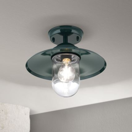Pieliekama āra lustra EDWARD 1xE27/60W/230V IP44 zaļa