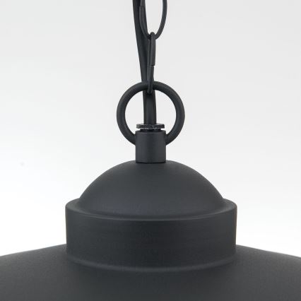 Āra piekarama lampa EDWARD 1xE27/60W/230V IP44 melna