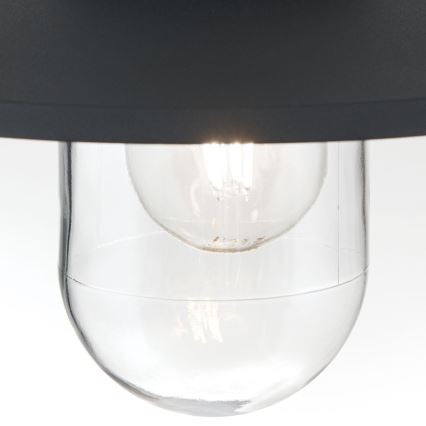 Āra piekarama lampa EDWARD 1xE27/60W/230V IP44 melna
