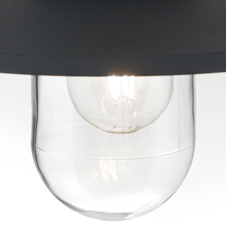 Āra piekarama lampa EDWARD 1xE27/60W/230V IP44 melna