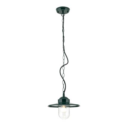 Āra piekarama lampa EDWARD 1xE27/60W/230V IP44 zaļa