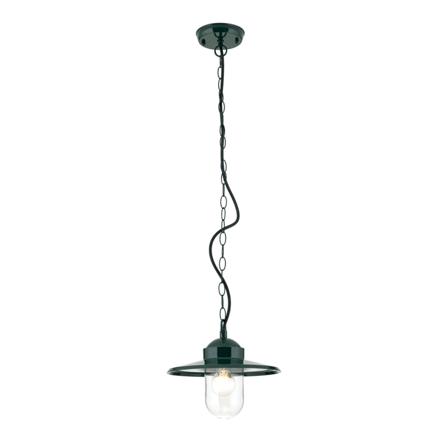 Āra piekarama lampa EDWARD 1xE27/60W/230V IP44 zaļa