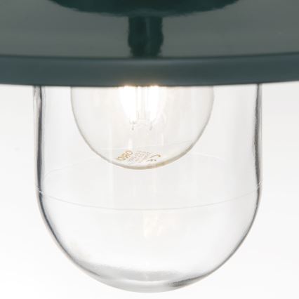 Āra piekarama lampa EDWARD 1xE27/60W/230V IP44 zaļa