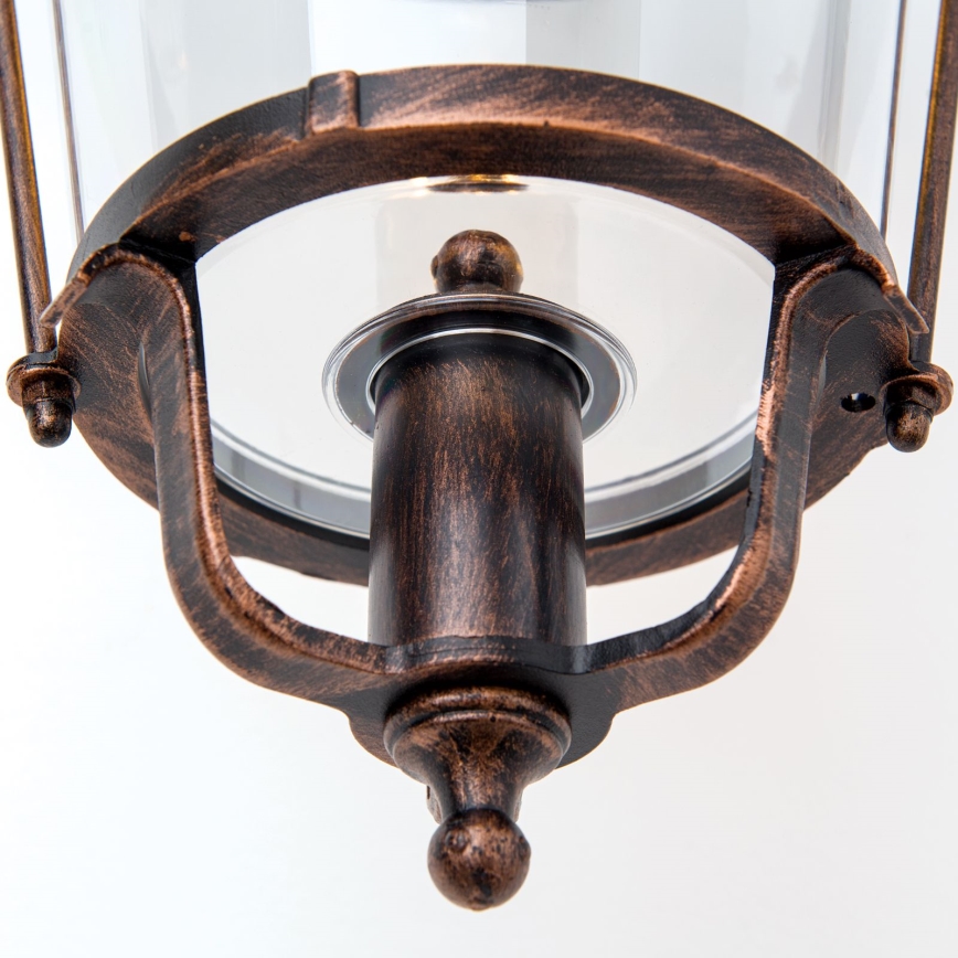Āra sienas lampa KENZO 1xE27/100W/230V IP44 bronza/patina