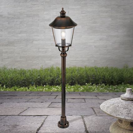 Āra lampa KENZO 1xE27/100W/230V IP44 bronza/patina