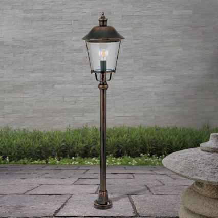 Āra lampa KENZO 1xE27/100W/230V IP44 bronza/patina