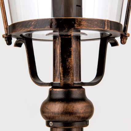 Āra lampa KENZO 1xE27/100W/230V IP44 bronza/patina
