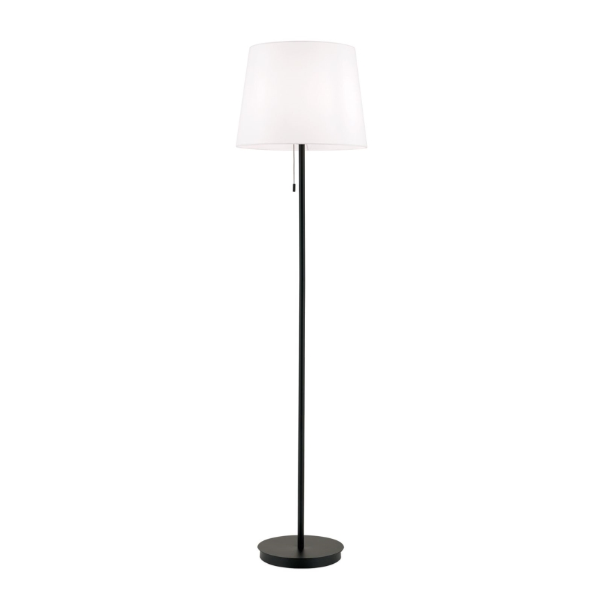 Grīdas stāvlampa LUDWIG 1xE27/40W/230V balta/melna