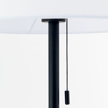Grīdas stāvlampa LUDWIG 1xE27/40W/230V balta/melna