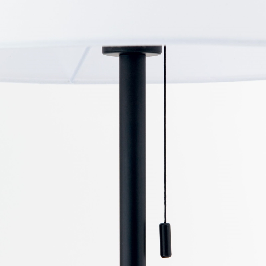 Grīdas stāvlampa LUDWIG 1xE27/40W/230V balta/melna
