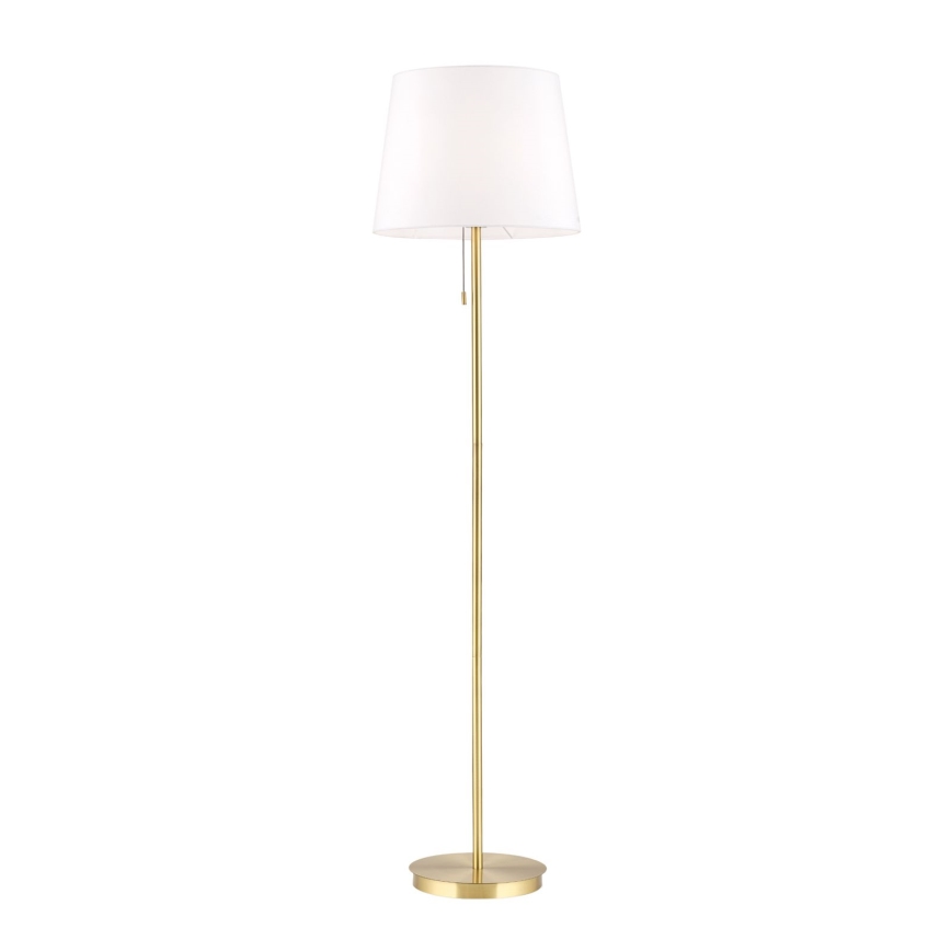 Grīdas stāvlampa LUDWIG 1xE27/40W/230V balta/zelta